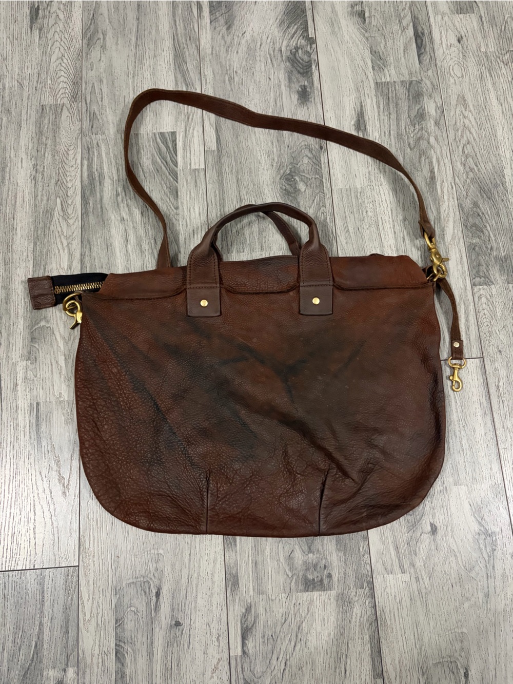 Clare V Brown Leather Shoulder Messenger Clare Vivier